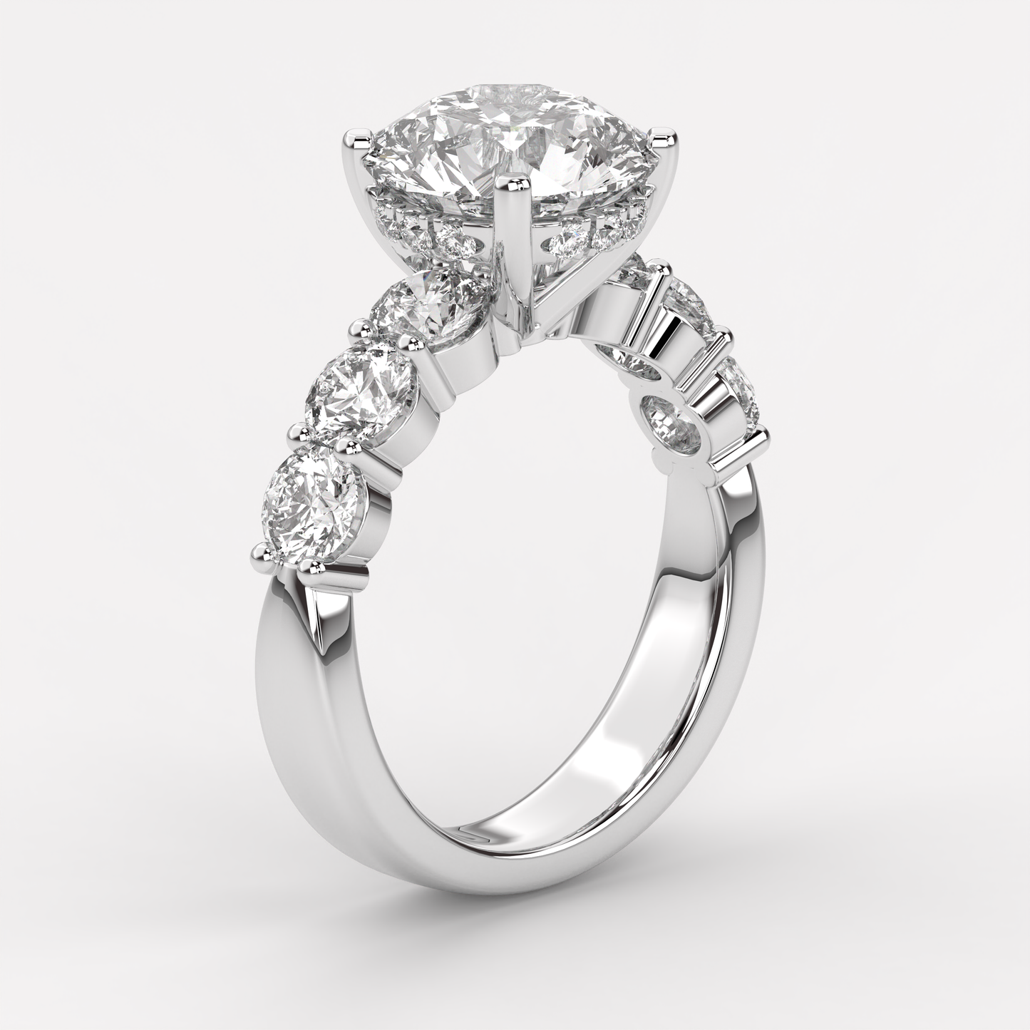 7.25 CTW Luxury Round Brilliant Lab-Grown Diamond Ring