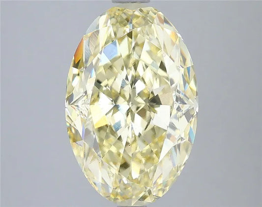 5.00ct Oval Lab Grown Diamond (Colour Fancy Intense Yellow, Clarity VS2, IGI Certified)