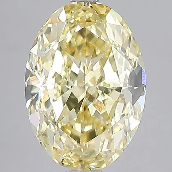 5.01ct Oval Lab Grown Diamond (Colour Fancy Intense Yellow, Clarity VS1, IGI Certified)