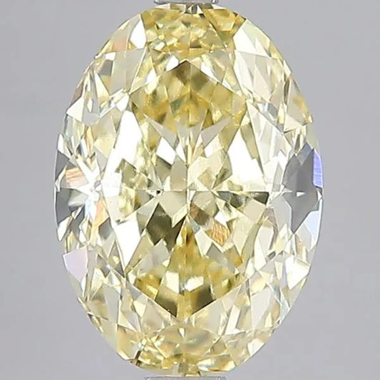 5.01ct Oval Lab Grown Diamond (Colour Fancy Intense Yellow, Clarity VS1, IGI Certified)