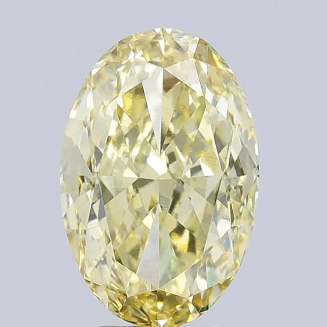 5.02ct Oval Lab Grown Diamond (Colour Fancy Intense Yellow, Clarity VS1, IGI Certified)