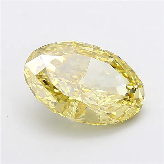 5.02ct Oval Lab Grown Diamond (Colour Fancy Intense Yellow, Clarity VS2, IGI Certified)
