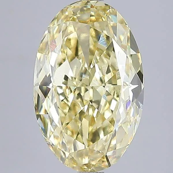5.09ct Oval Lab Grown Diamond (Colour Fancy Intense Yellow, Clarity VS2, IGI Certified)