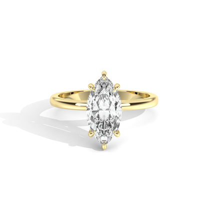Elle Collection Engagement Ring – 14k Yellow Gold