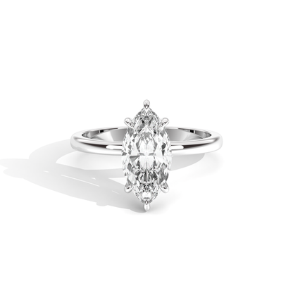 Elle Collection Engagement Ring – 14k White Gold