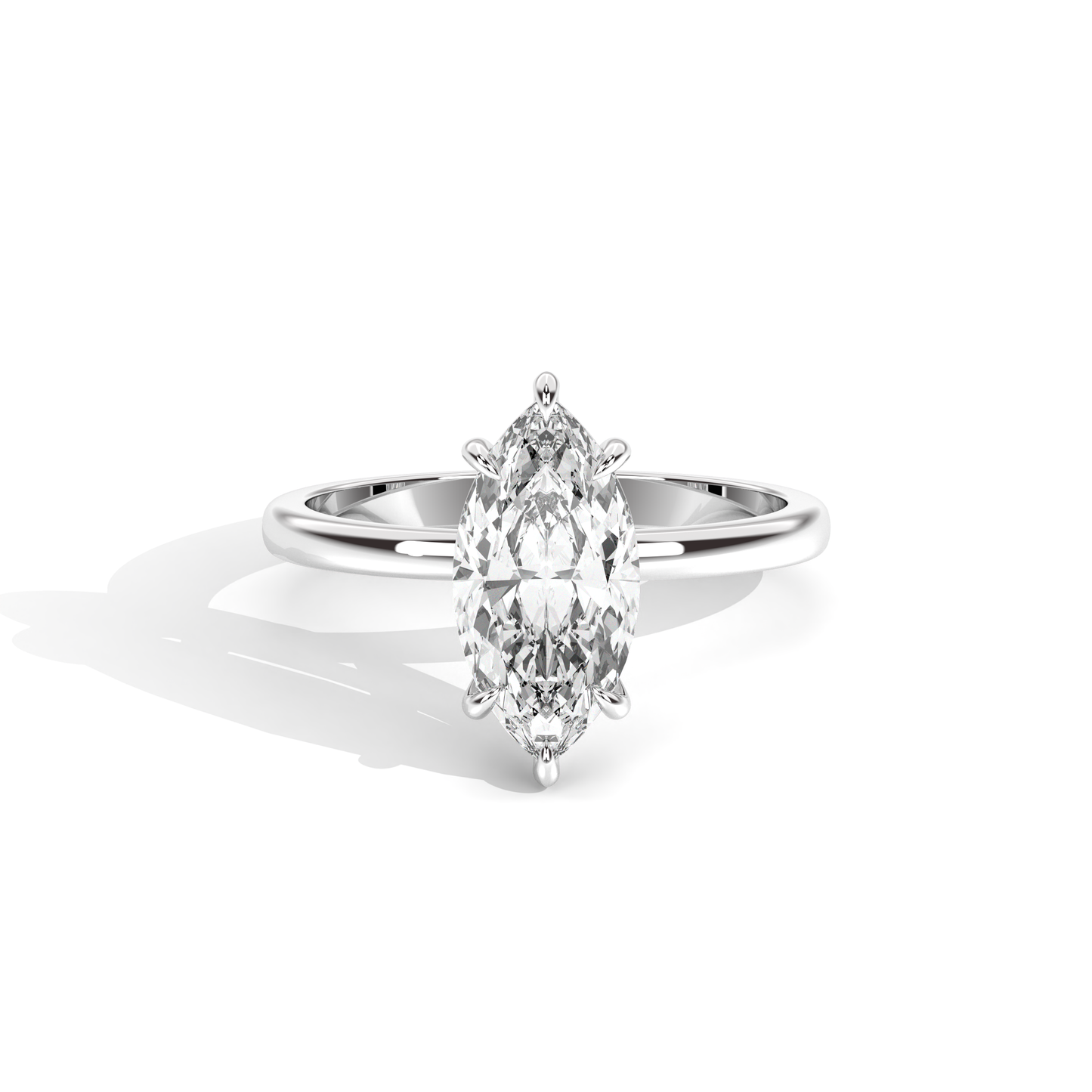 Elle Collection Engagement Ring – 14k White Gold