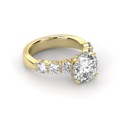 7.25 CTW Luxury Round Brilliant Lab-Grown Diamond Ring