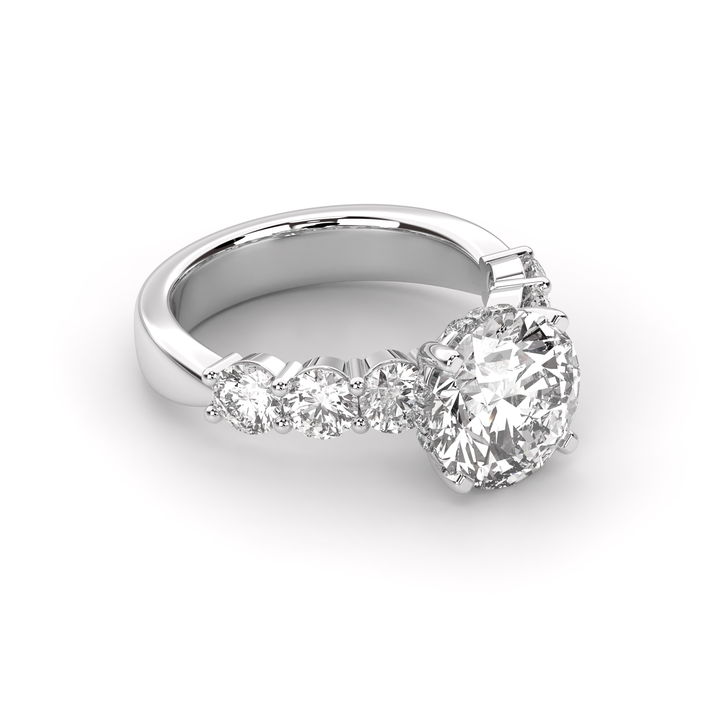 7.25 CTW Luxury Round Brilliant Lab-Grown Diamond Ring