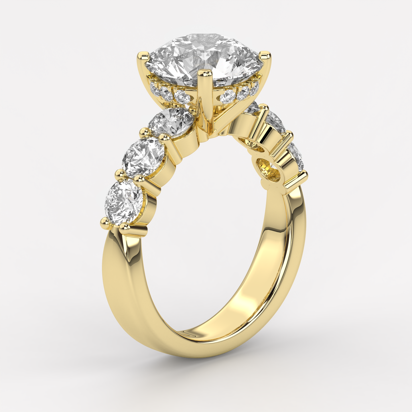7.25 CTW Luxury Round Brilliant Lab-Grown Diamond Ring