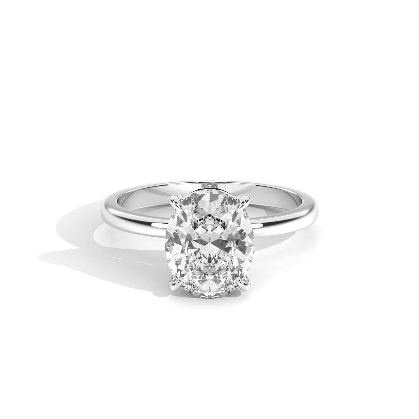 Elle Collection Engagement Ring – 14k White Gold