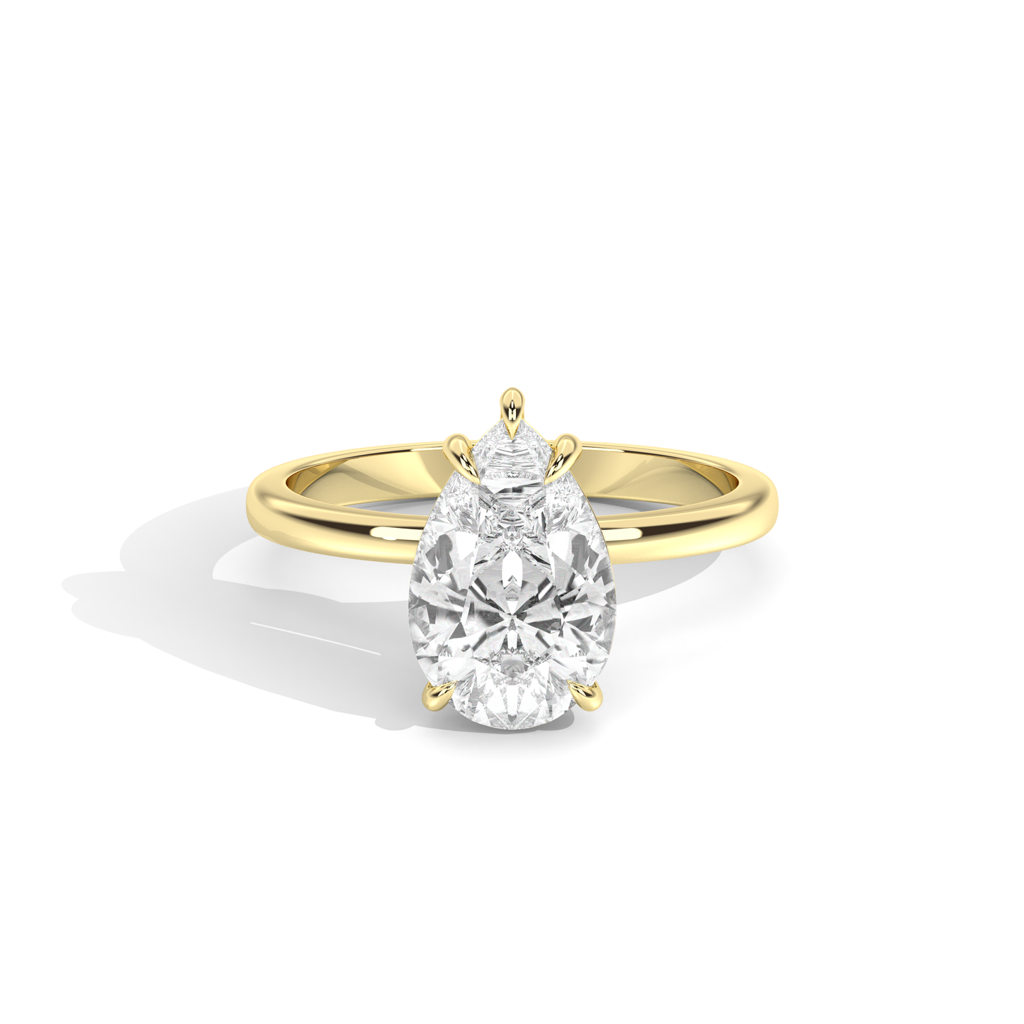Elle Collection Engagement Ring – 14k Yellow Gold