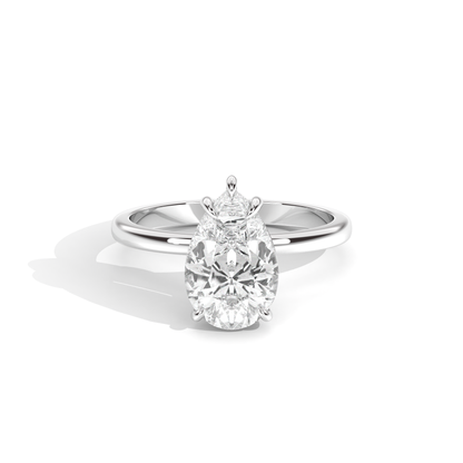 Elle Collection Engagement Ring – 14k White Gold