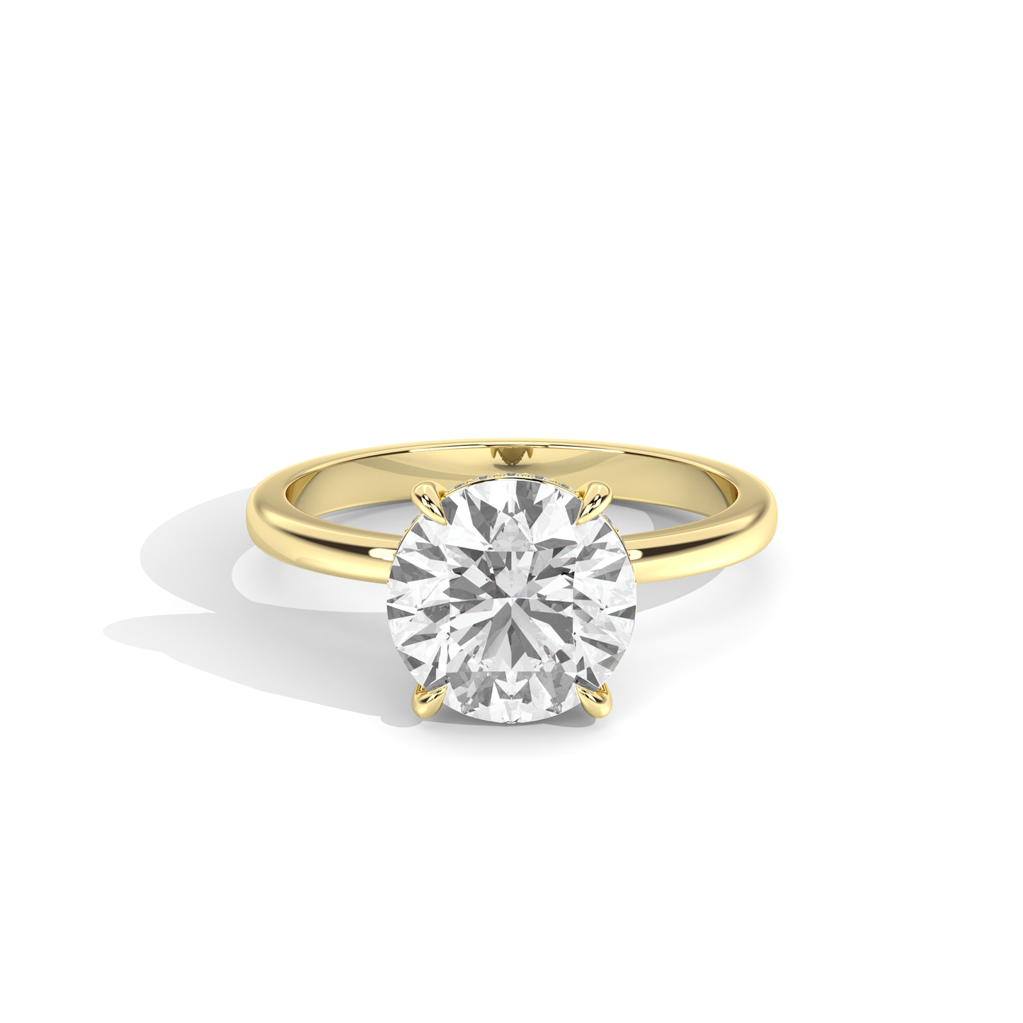 Elle Collection Engagement Ring – 14k Yellow Gold