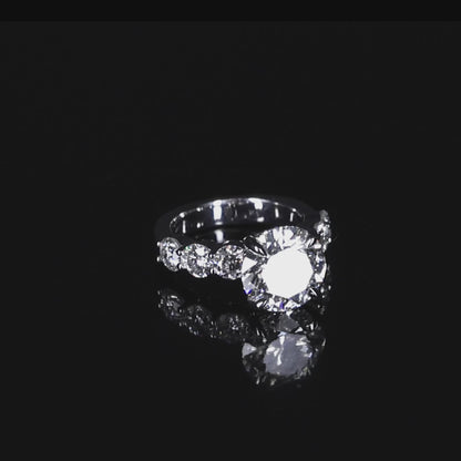 7.25 CTW Luxury Round Brilliant Lab-Grown Diamond Ring