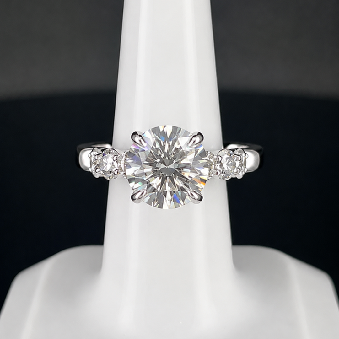 7.25 CTW Luxury Round Brilliant Lab-Grown Diamond Ring