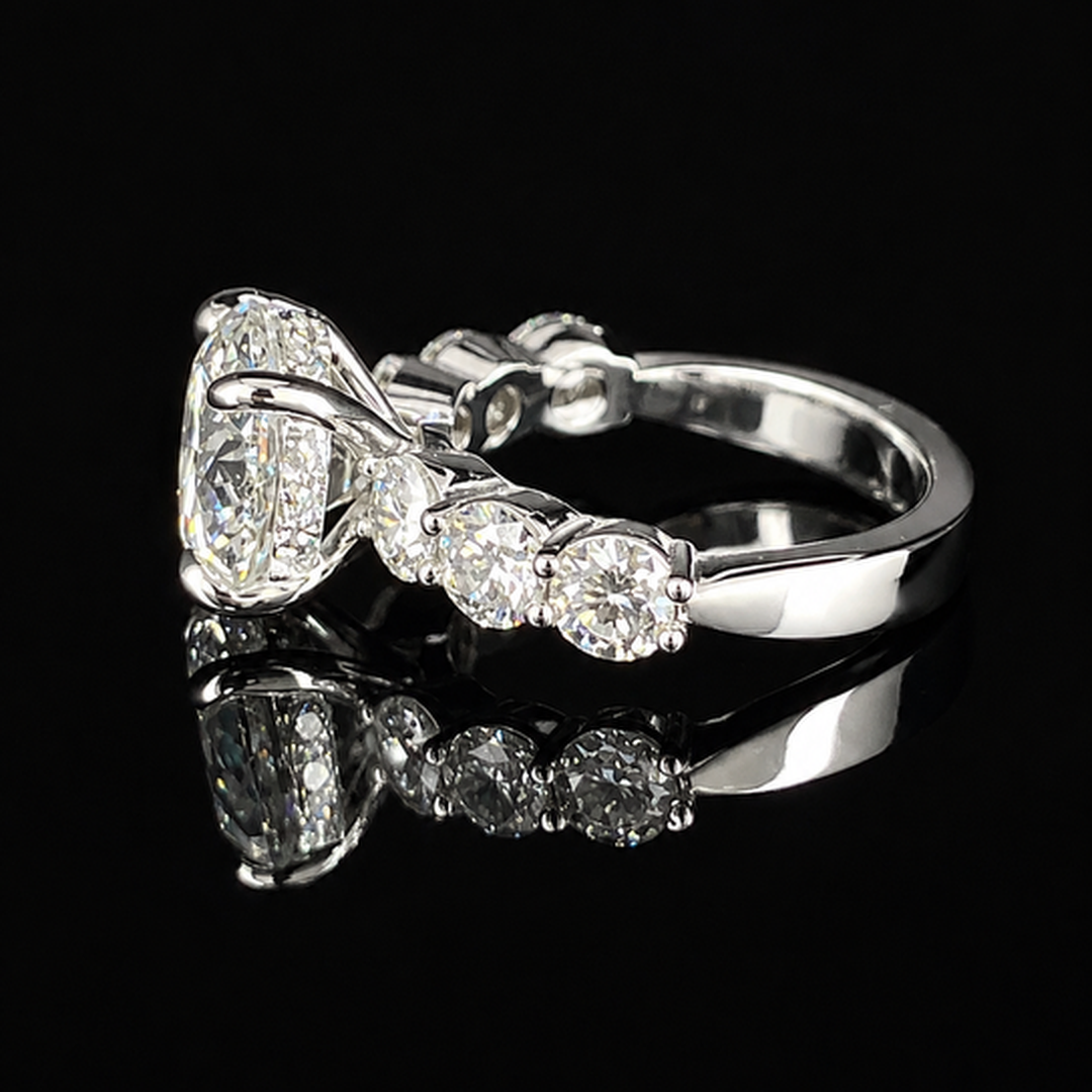 7.25 CTW Luxury Round Brilliant Lab-Grown Diamond Ring