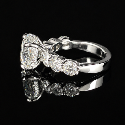 7.25 CTW Luxury Round Brilliant Lab-Grown Diamond Ring